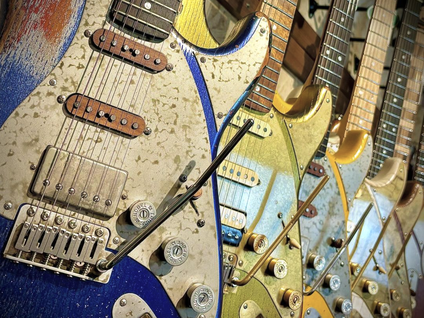 Paoletti Guitars in a row